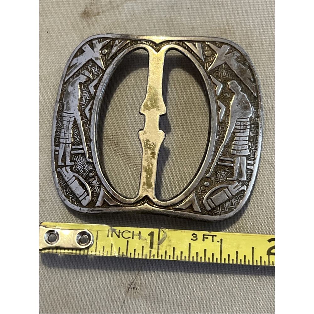 Art Deco C1930 Ladies Golf Motif Belt Buckle